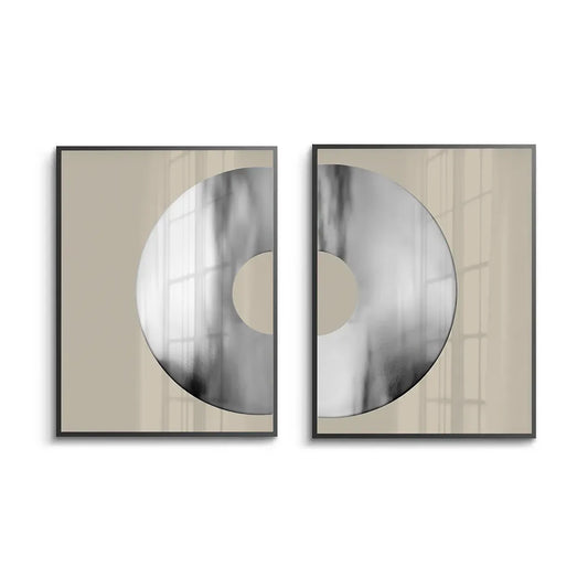 Metallic Split Circle Set of 2 - Fine Art