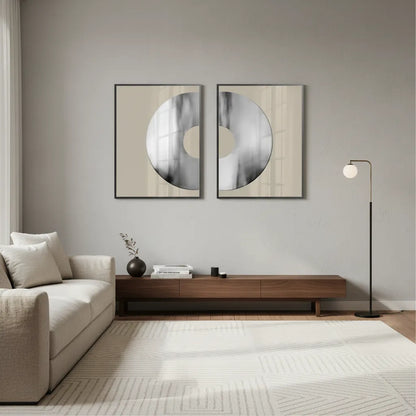 Metallic Split Circle Set of 2 - Fine Art