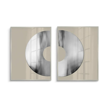 Metallic Split Circle Set of 2 - Fine Art