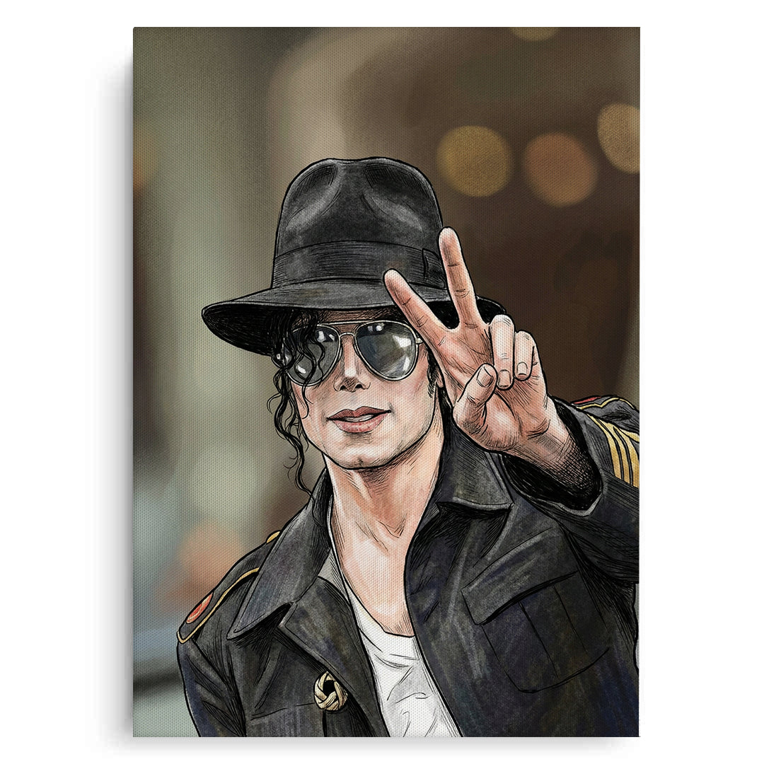 2Michael Jackson Peace - Canvas