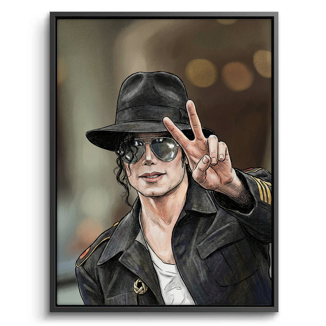 2Michael Jackson Peace - Canvas