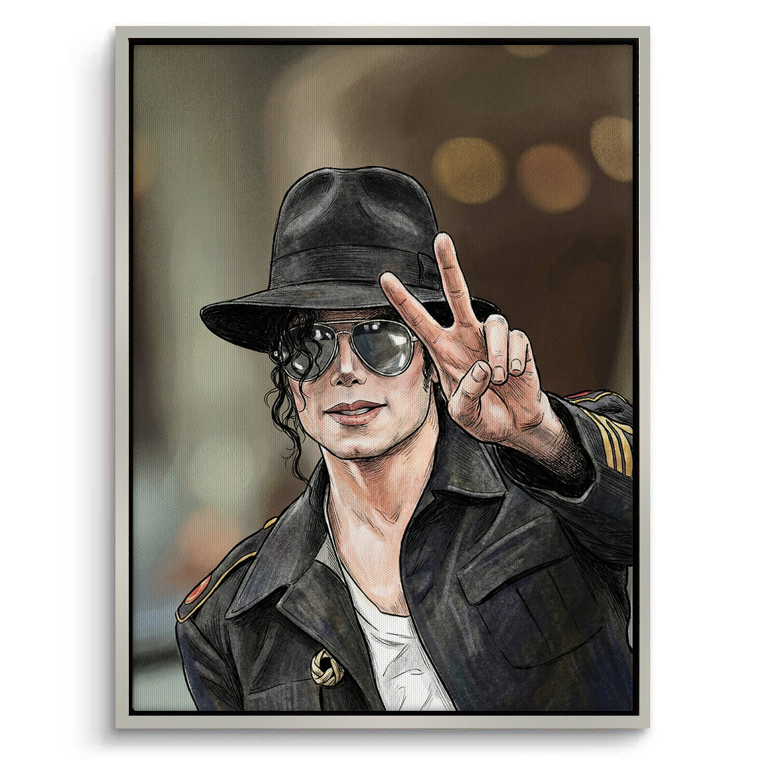 2Michael Jackson Peace - Canvas