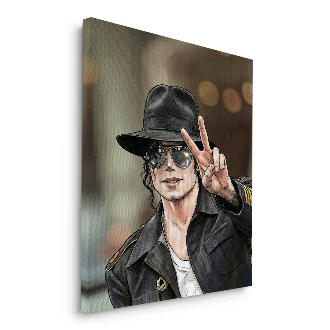 2Michael Jackson Peace - Canvas