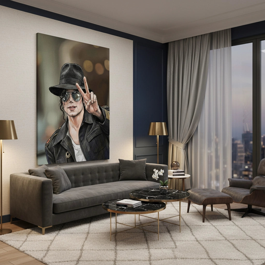 2Michael Jackson Peace - Canvas