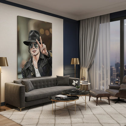 Michael Jackson Peace - Canvas
