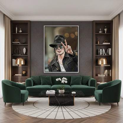 Michael Jackson Peace - Canvas