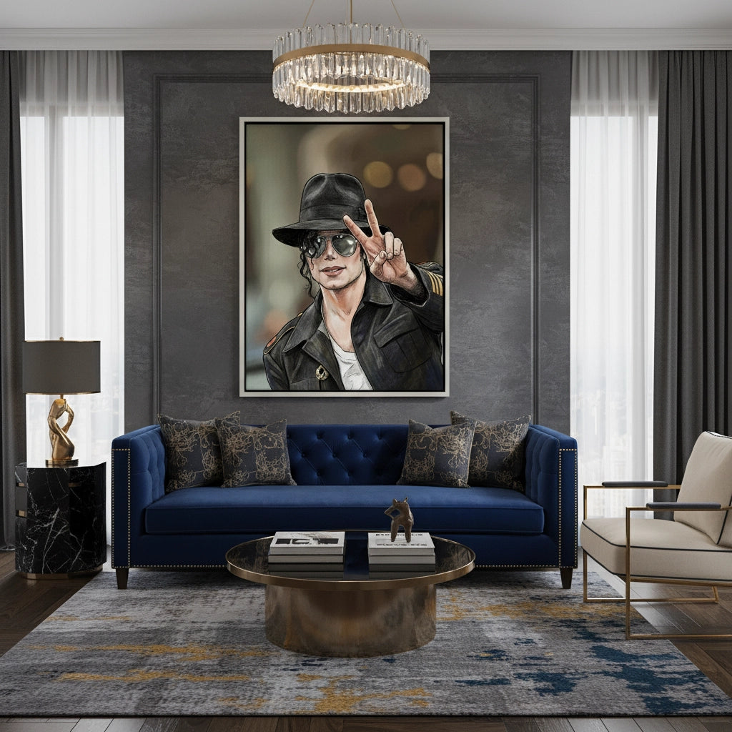 2Michael Jackson Peace - Canvas