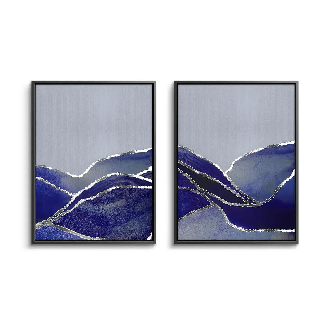 Midnight Fjord Set of 2 - Canvas - Jasmineart.ae