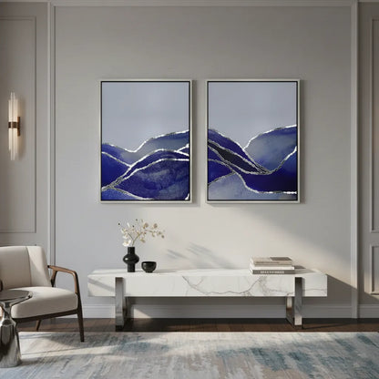 Midnight Fjord Set of 2 - Canvas