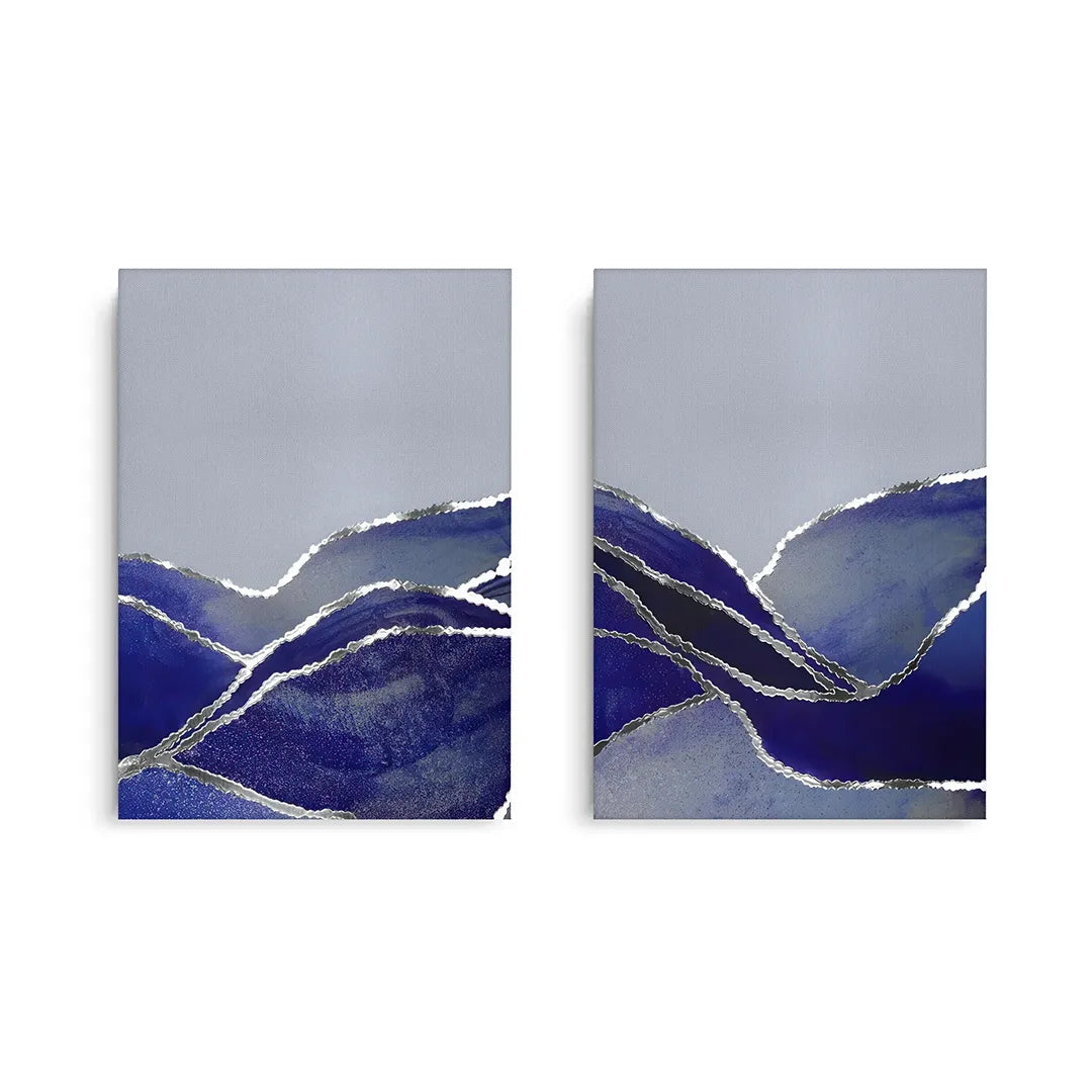 Midnight Fjord Set of 2 - Canvas - Jasmineart.ae