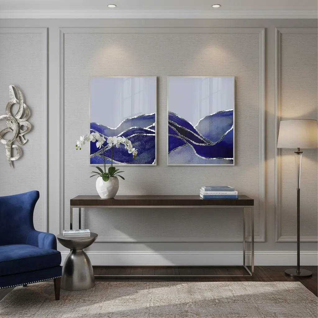 Midnight Fjord Set of 2 - Fine Art - Jasmineart.ae