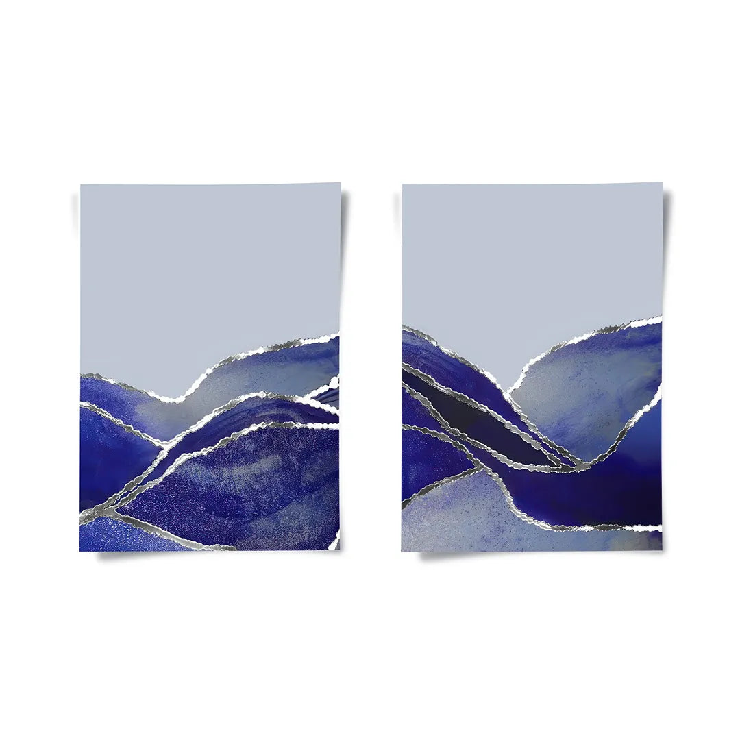 2Midnight Fjord Set of 2 - Poster