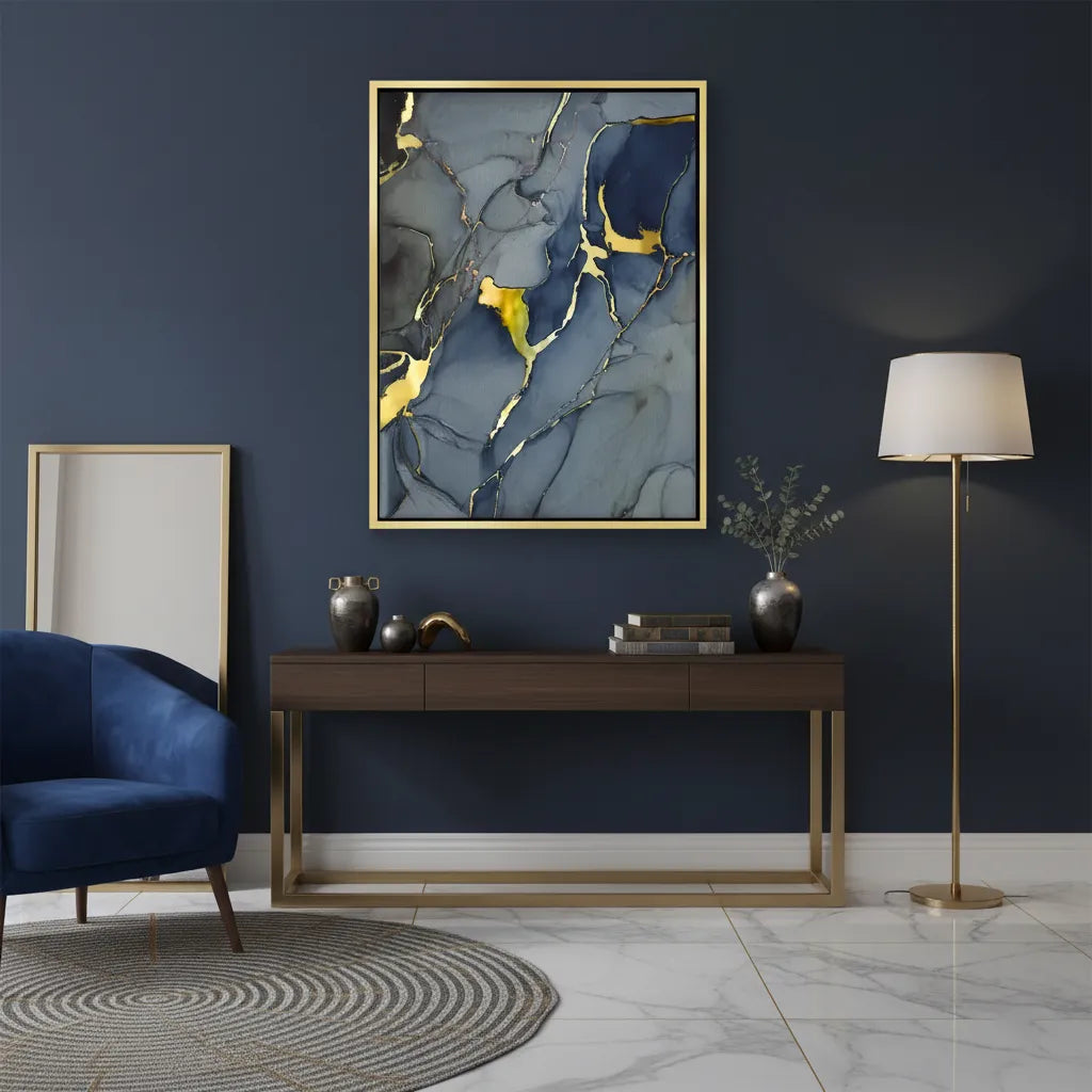 Midnight Marble - Canvas - Jasmineart.ae