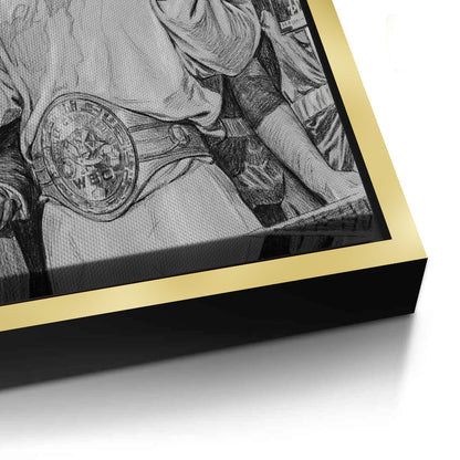 Mike Tyson Trump Plaza Victory Sketch - Canvas