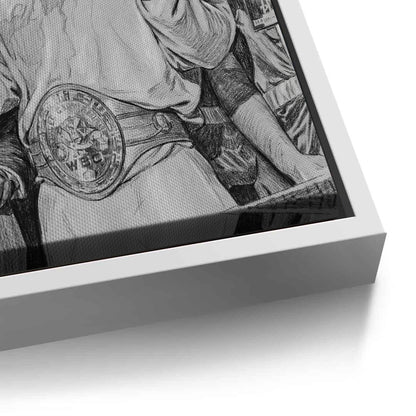 Mike Tyson Trump Plaza Victory Sketch - Canvas