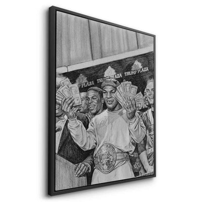 Mike Tyson Trump Plaza Victory Sketch - Canvas