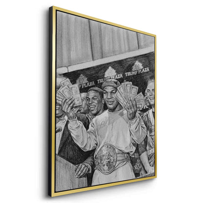 Mike Tyson Trump Plaza Victory Sketch - Canvas