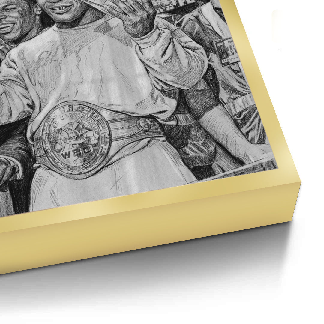 2Mike Tyson Trump Plaza Victory Sketch - Fine Art