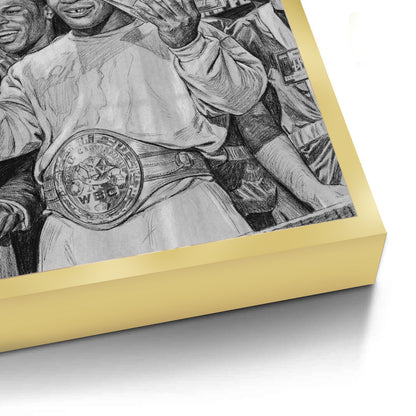 Mike Tyson Trump Plaza Victory Sketch - Fine Art