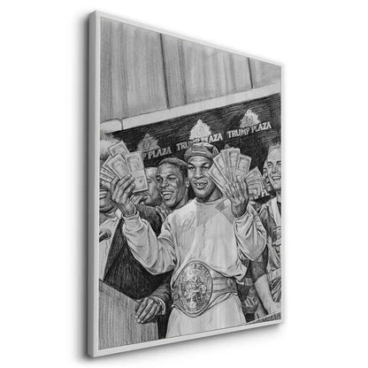 Mike Tyson Trump Plaza Victory Sketch - Fine Art