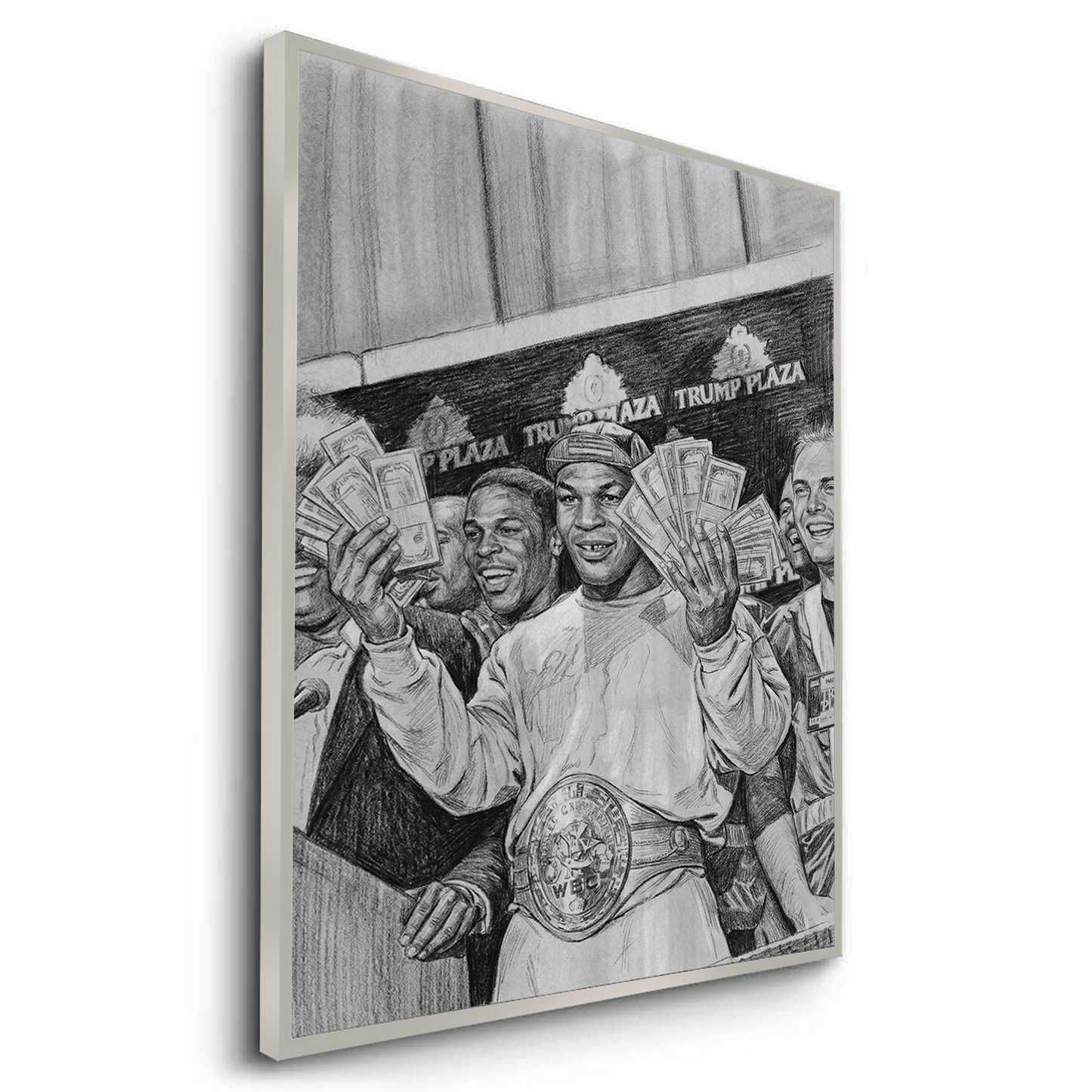 2Mike Tyson Trump Plaza Victory Sketch - Fine Art