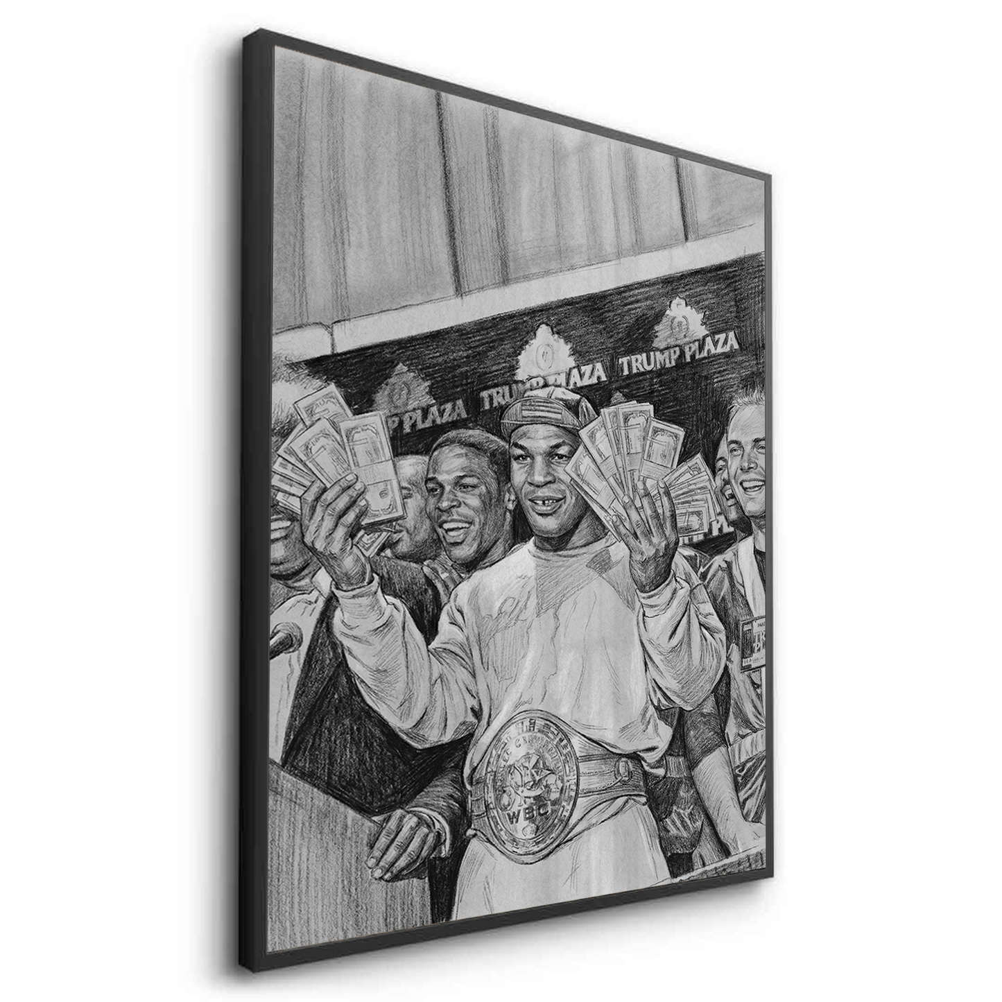 2Mike Tyson Trump Plaza Victory Sketch - Fine Art