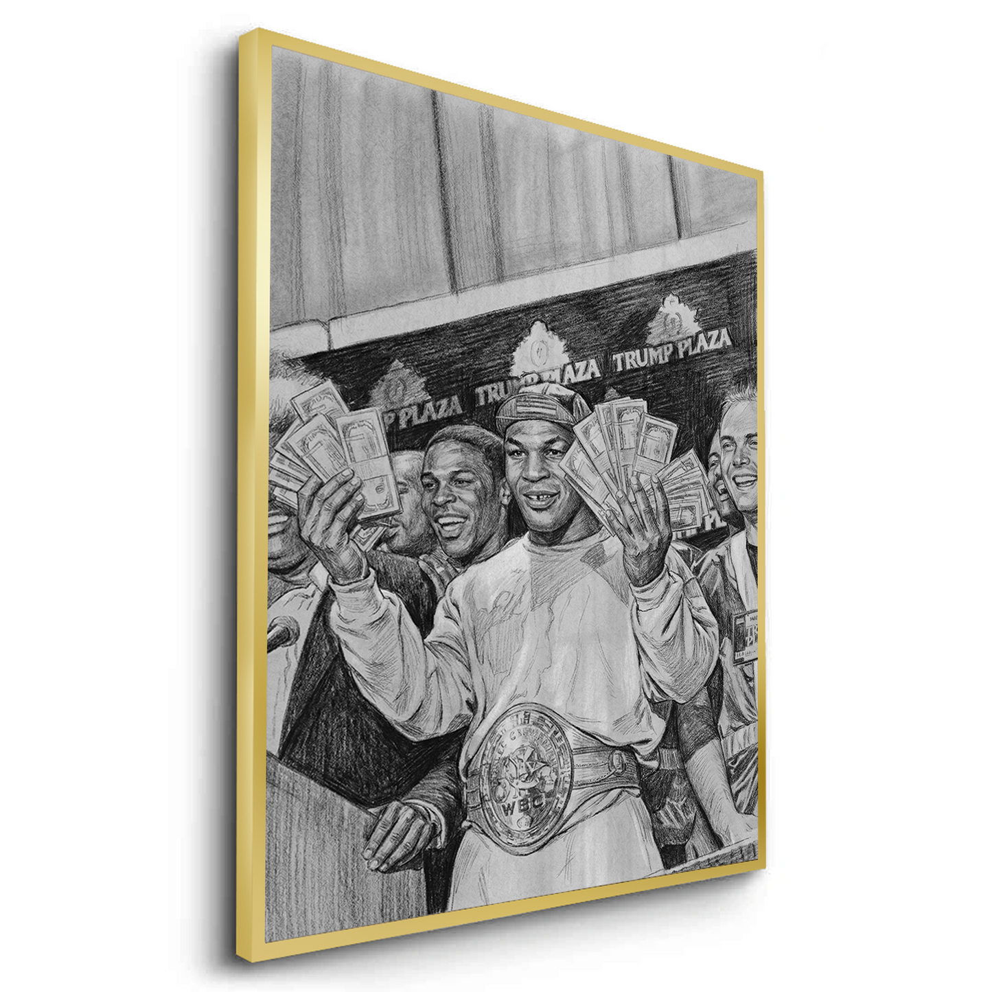 2Mike Tyson Trump Plaza Victory Sketch - Fine Art