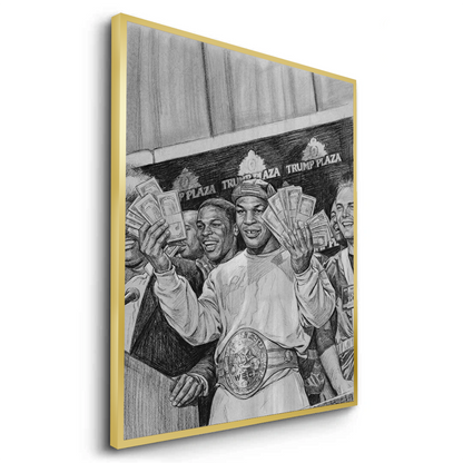 Mike Tyson Trump Plaza Victory Sketch - Fine Art