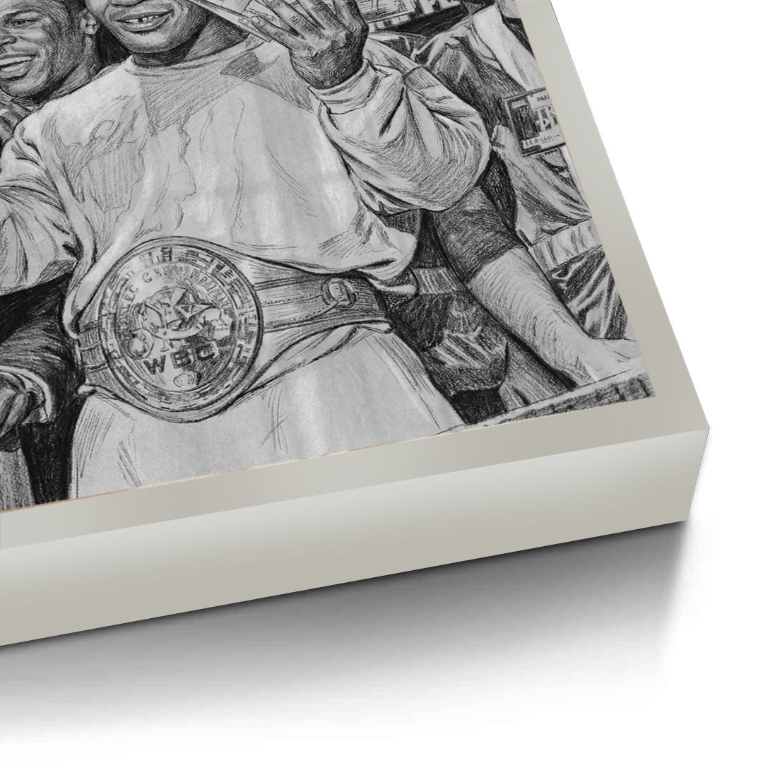 2Mike Tyson Trump Plaza Victory Sketch - Fine Art