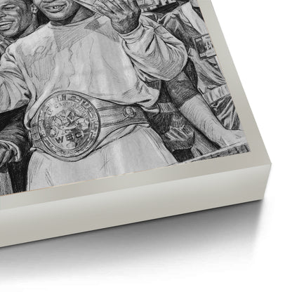 Mike Tyson Trump Plaza Victory Sketch - Fine Art