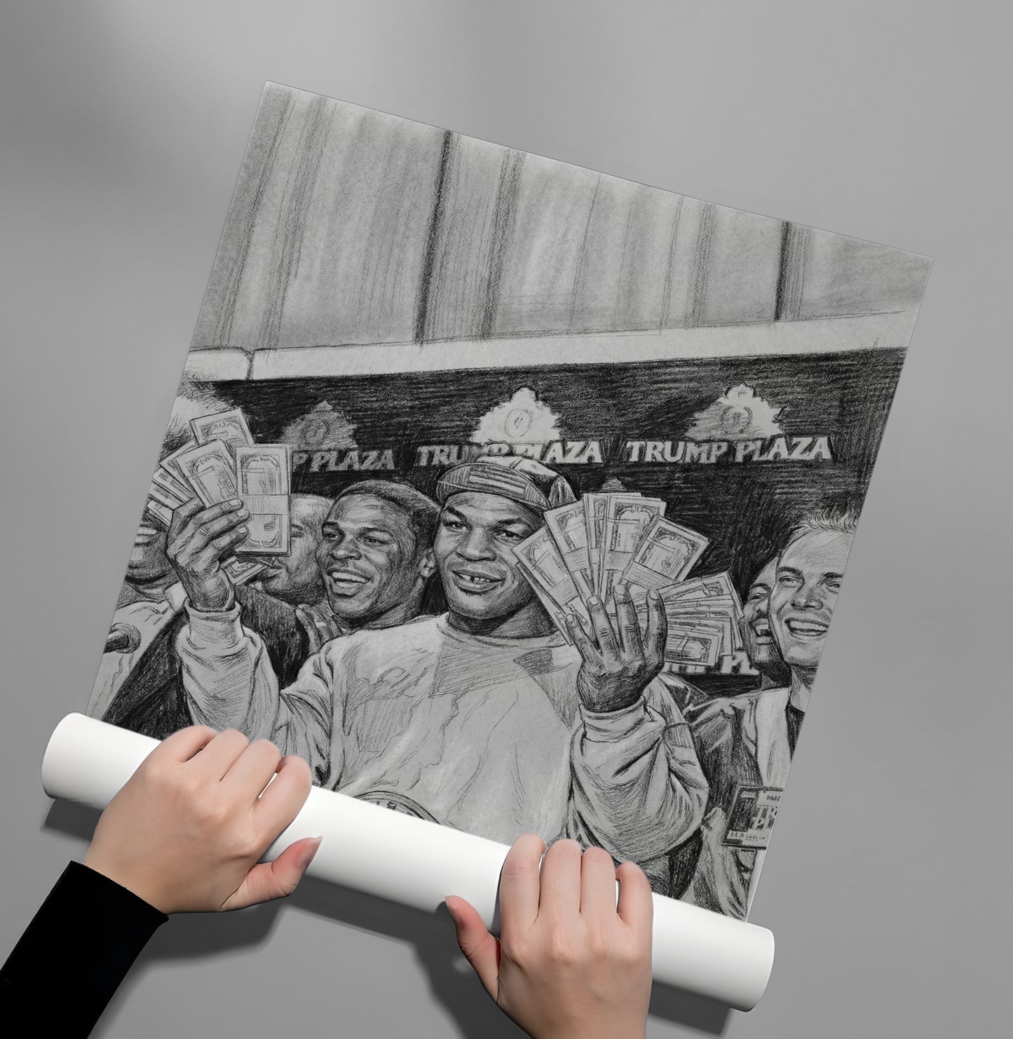 2Mike Tyson Trump Plaza Victory Sketch - Poster