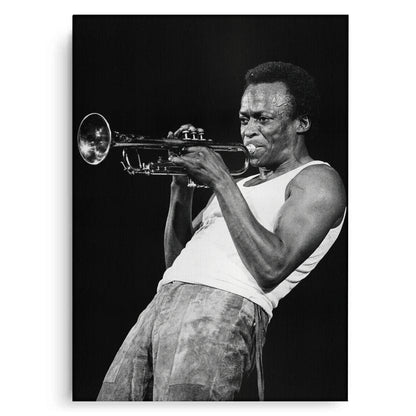 Miles Davis Iconic Trumpet Solo - Canvas