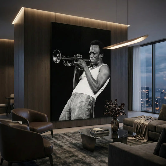 Miles Davis Iconic Trumpet Solo - Canvas