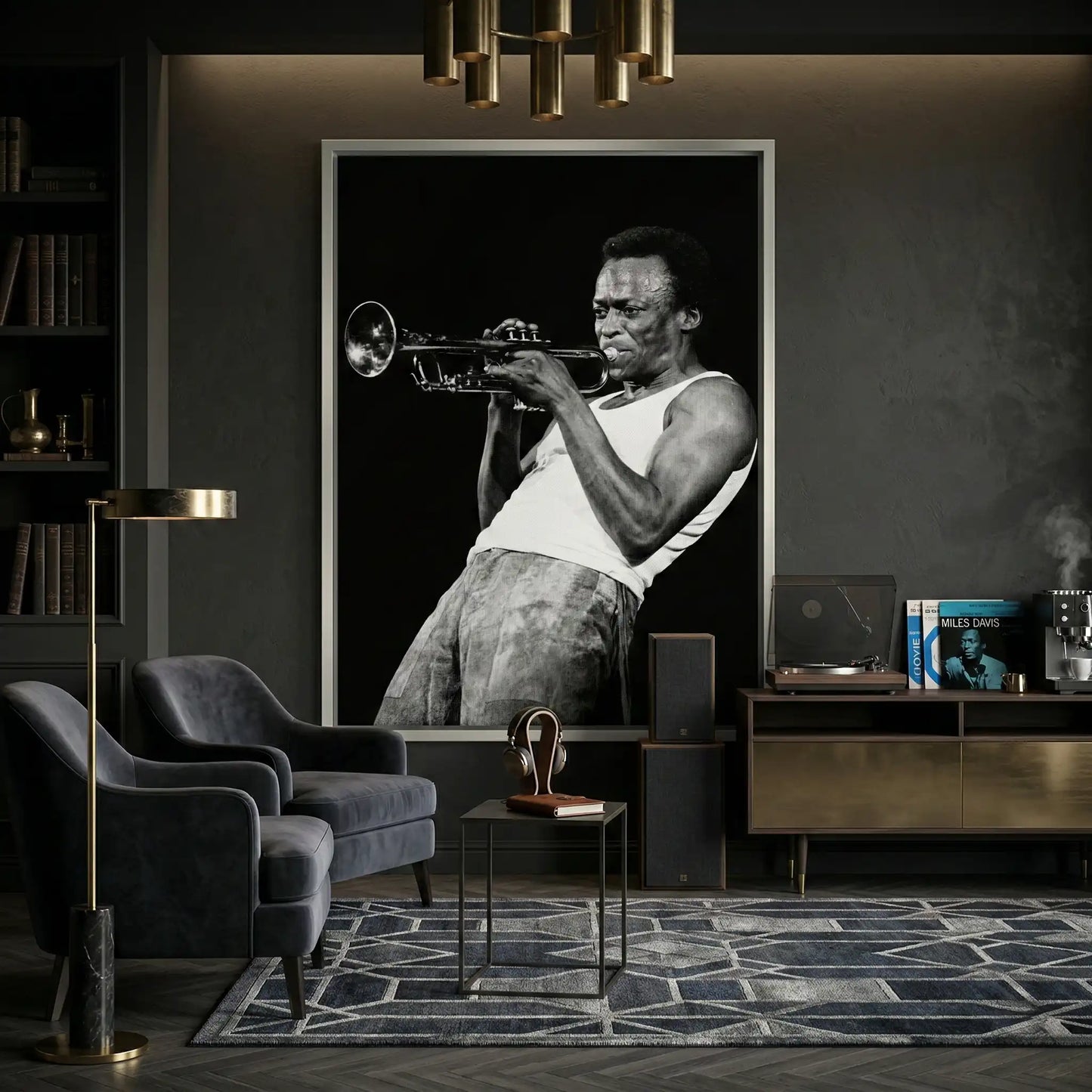 2Miles Davis Iconic Trumpet Solo - Canvas
