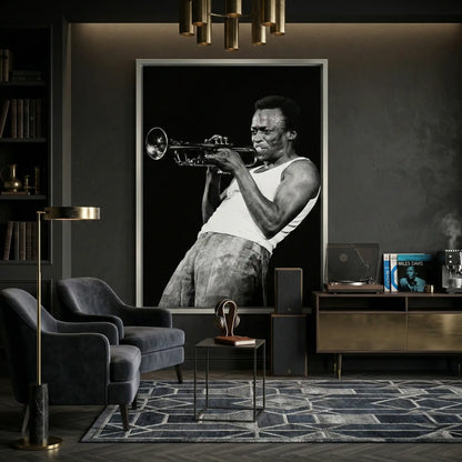 Miles Davis Iconic Trumpet Solo - Canvas