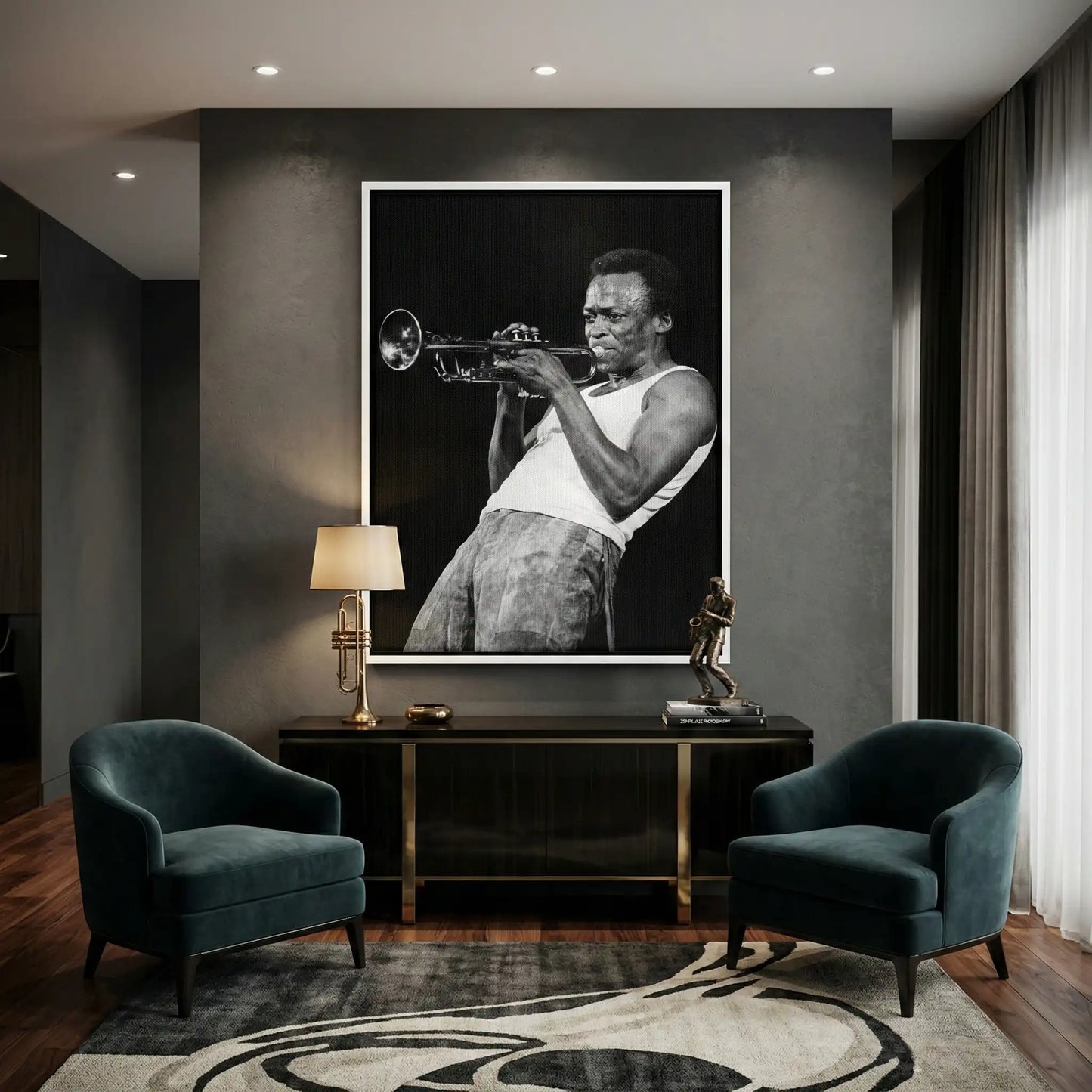 2Miles Davis Iconic Trumpet Solo - Canvas
