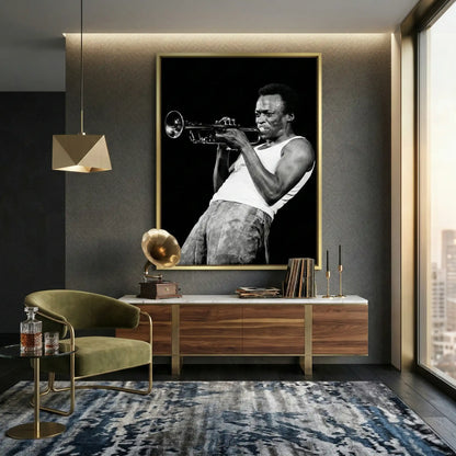 Miles Davis Iconic Trumpet Solo - Canvas