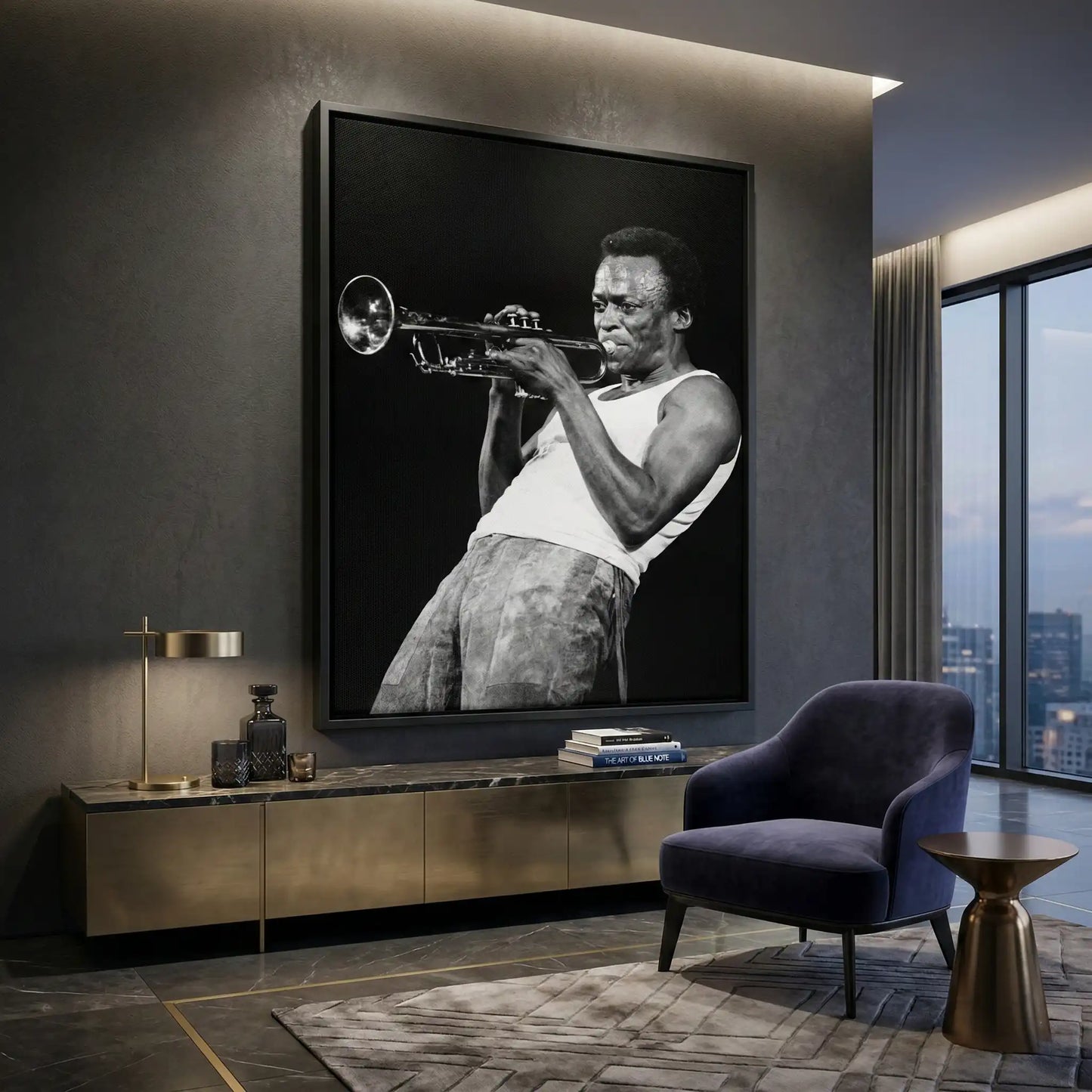 2Miles Davis Iconic Trumpet Solo - Canvas