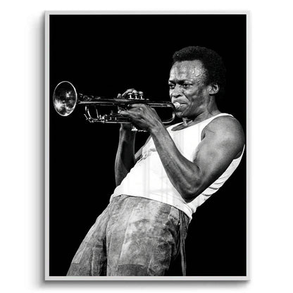 Miles Davis Iconic Trumpet Solo - Fine Art