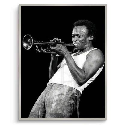Miles Davis Iconic Trumpet Solo - Fine Art