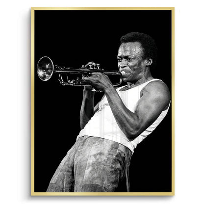 Miles Davis Iconic Trumpet Solo - Fine Art