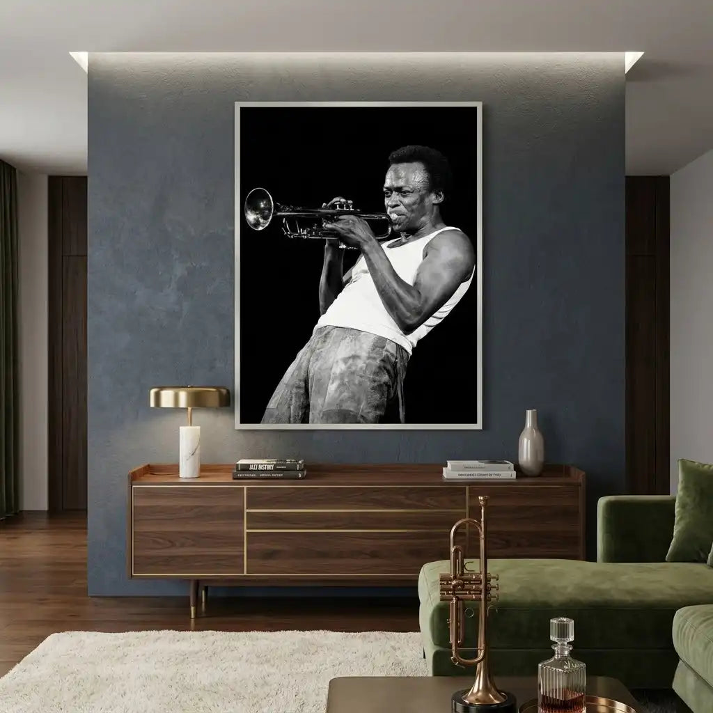 2Miles Davis Iconic Trumpet Solo - Fine Art