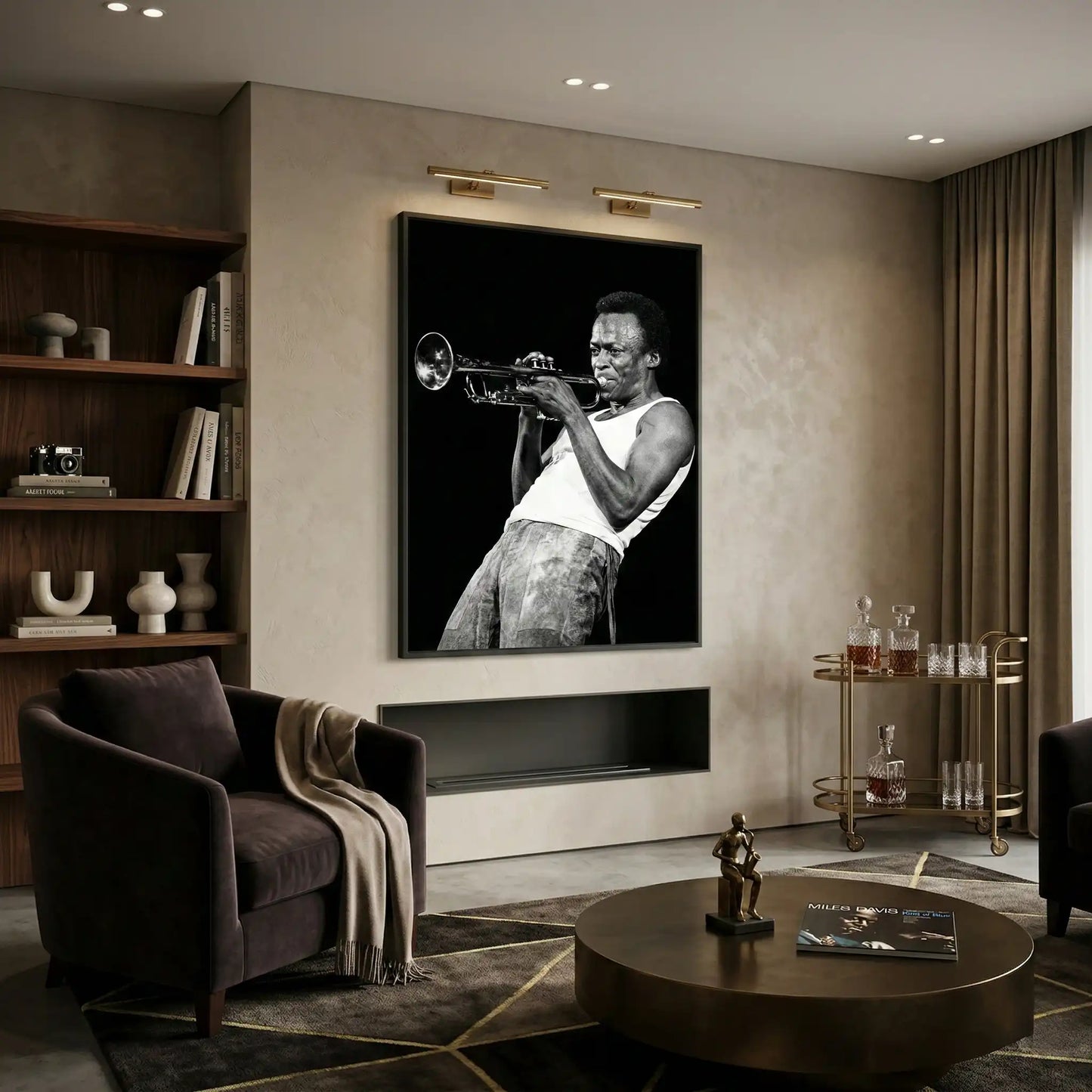 2Miles Davis Iconic Trumpet Solo - Fine Art
