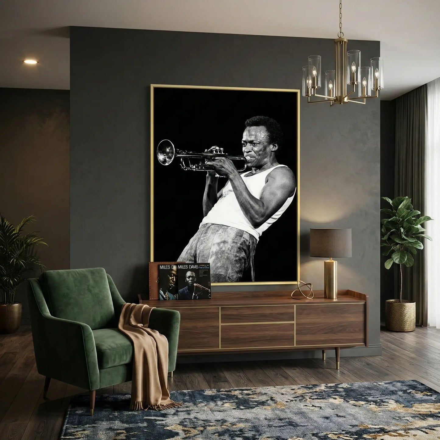 2Miles Davis Iconic Trumpet Solo - Fine Art