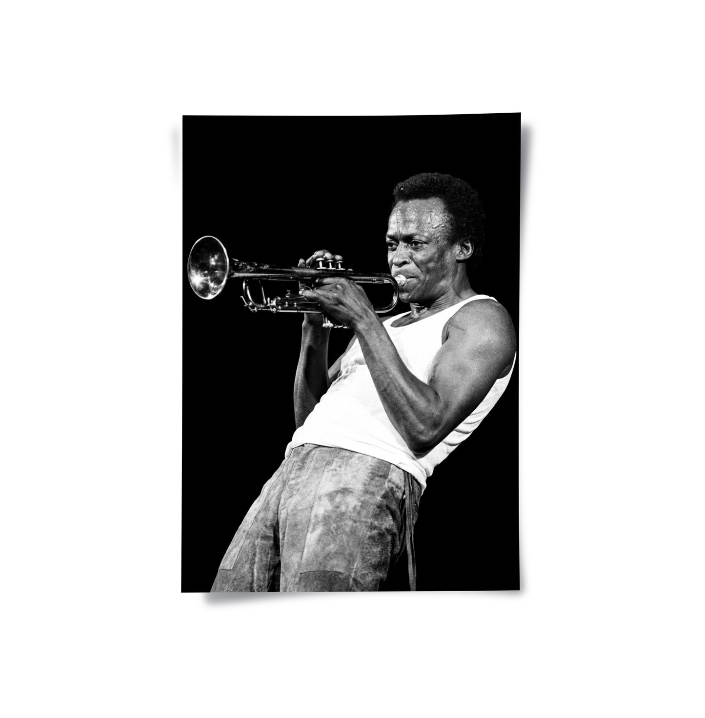 2Miles Davis Iconic Trumpet Solo - Poster