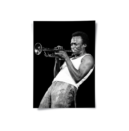 Miles Davis Iconic Trumpet Solo - Poster