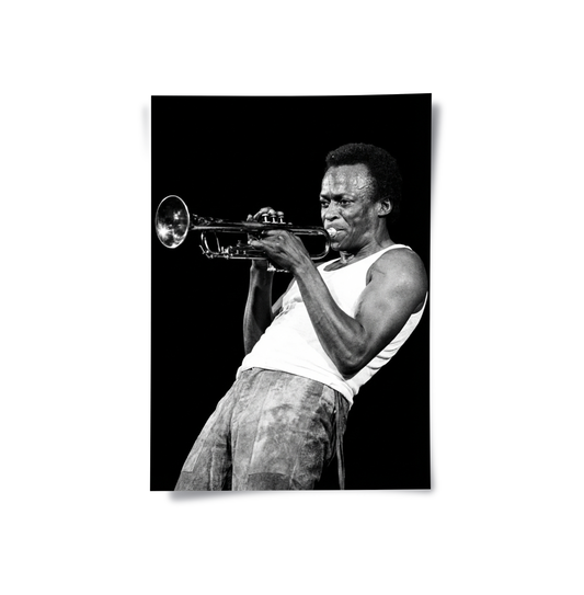 Miles Davis Iconic Trumpet Solo - Poster