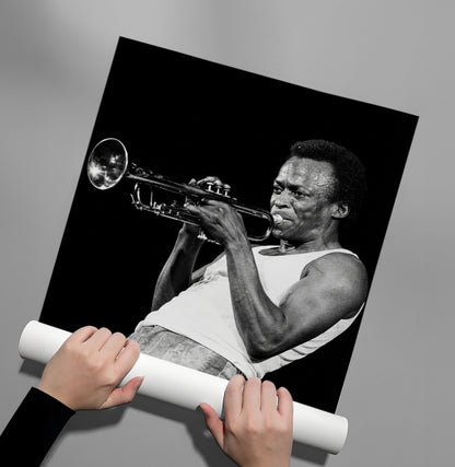 Miles Davis Iconic Trumpet Solo - Poster