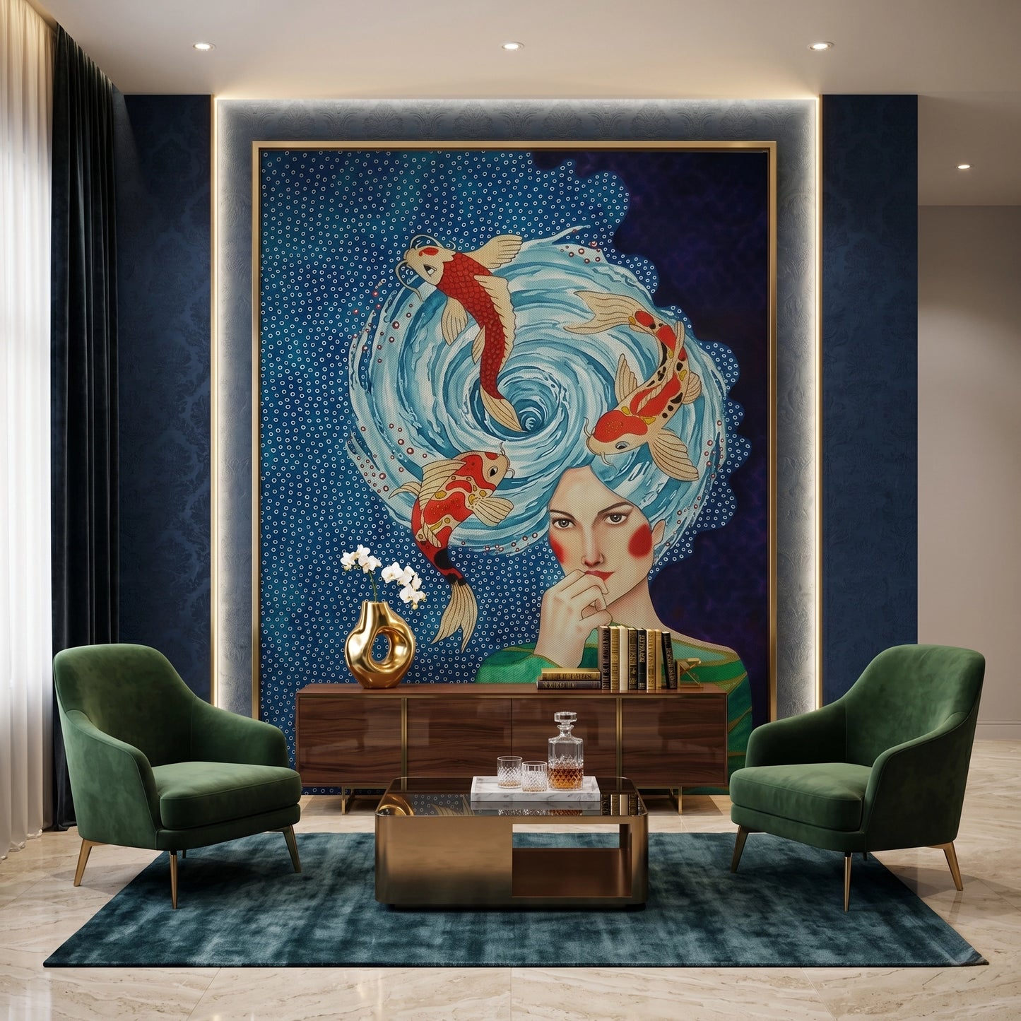 2Minds of Koi - Canvas