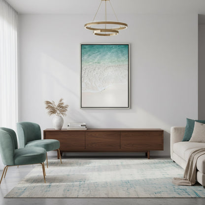 Minimalist Aqua Seafoam - Canvas